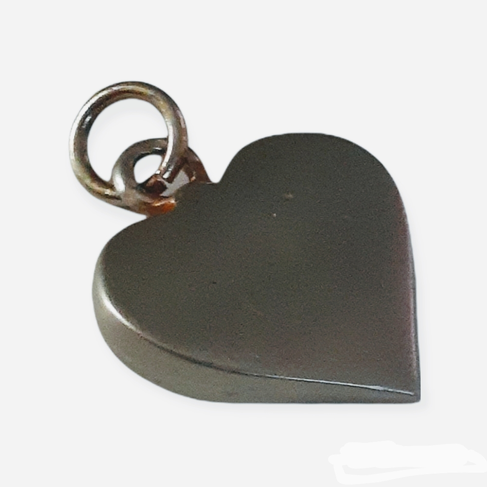 Vintage classic Heart charm 80s Silver color Womens Jewelry - Picture 6 of 6
